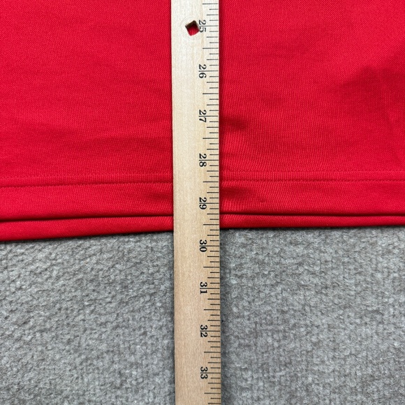 J. Lindeberg Polo Shirt Mens Size L Large Red Short Sleeve Golf - Picture 6 of 9